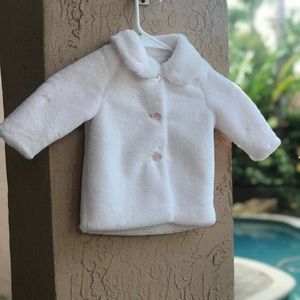 NEW Baby B’gosh Faux Fur Pale Pink Coat